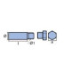 Anode For Engine with and without Plug for Serie Yanmar - 801317TP - Rakicevic